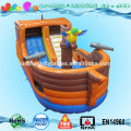 2016 new pirate ship bounce house with slide with detachable banner,used adults pirate bounce house for sale
